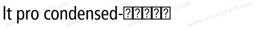 lt pro condensed字体转换